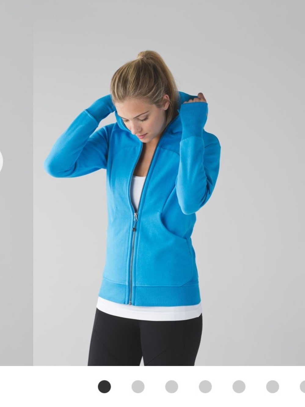 Lululemon scuba full zip hoodie kayak blue light